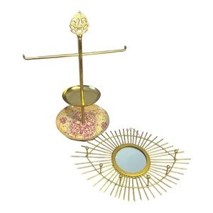 Jewelry Organizers - Jewelry Stand and Hanging Holder with Mirror LIKE NEW